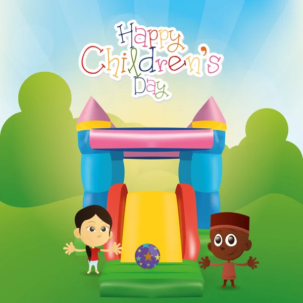 Happy children's day — Stock Vector