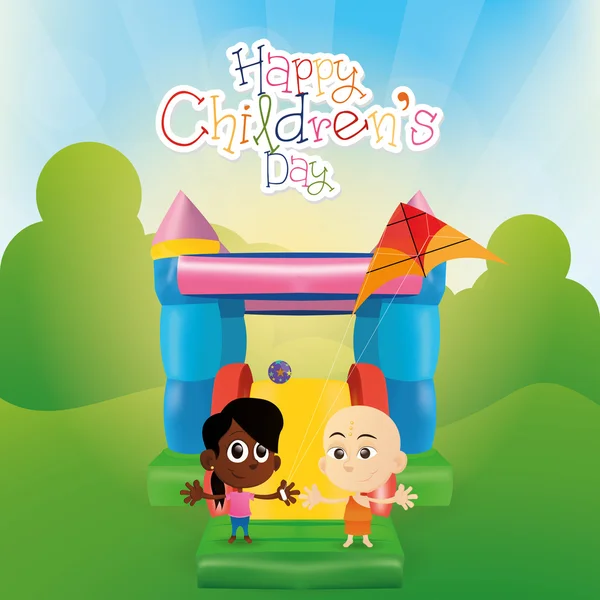Glücklicher Kindertag — Stockvektor