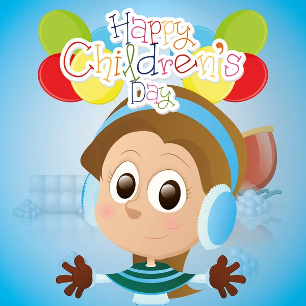 Happy children's day — Stock Vector