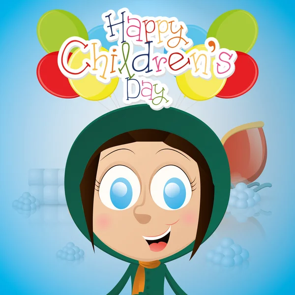 Happy children's day — Stock Vector