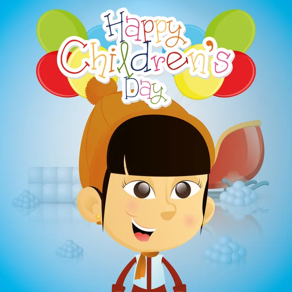 Happy children's day — Stock Vector