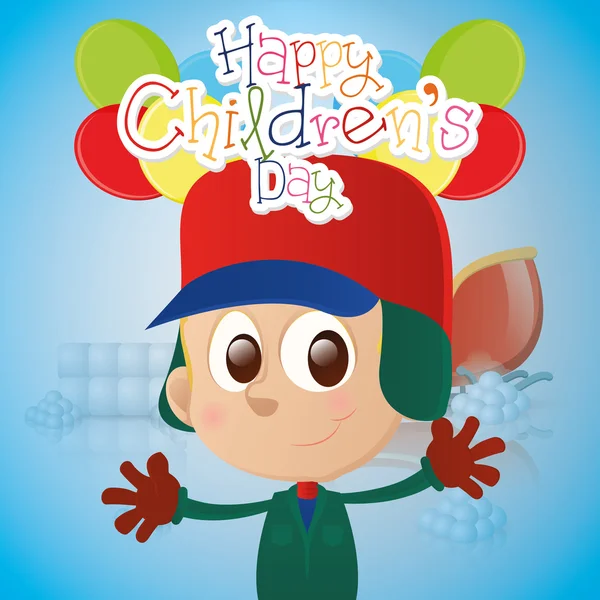 Happy children's day — Stock Vector