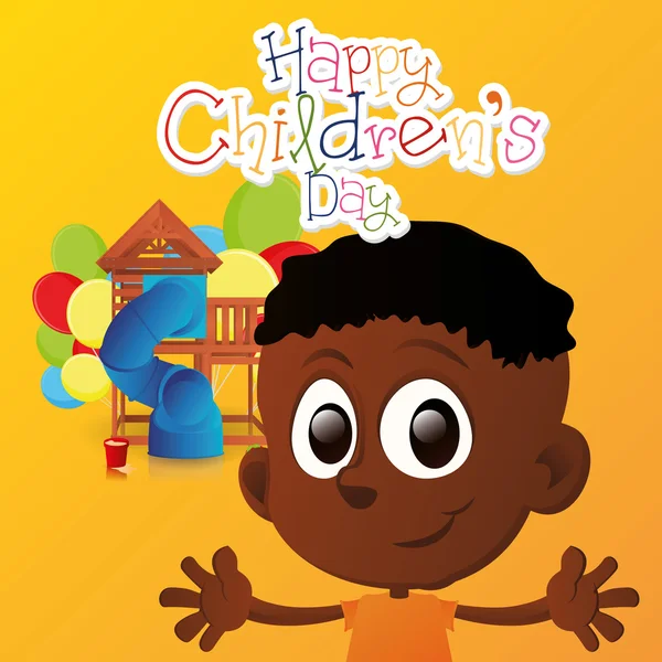 Glücklicher Kindertag — Stockvektor
