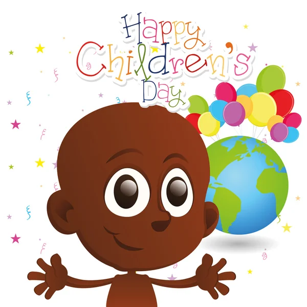 Happy children's day — Stock Vector