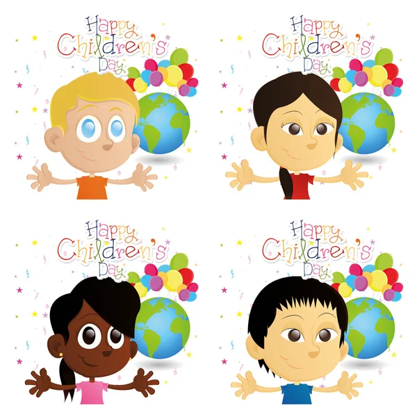 Happy children's day — Stock Vector