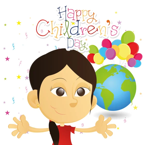 Happy children's day — Stock Vector