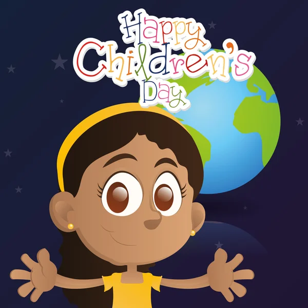 Happy children's day — Stock Vector