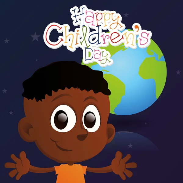 Dia das crianças feliz — Vetor de Stock