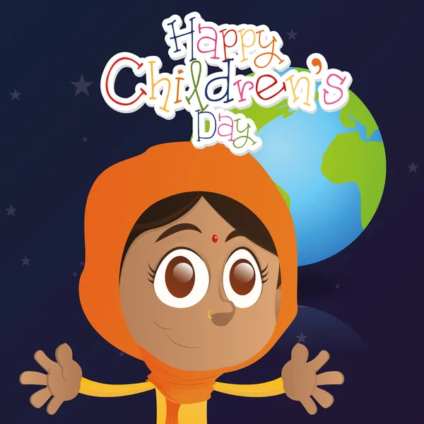 Happy children's day — Stock Vector