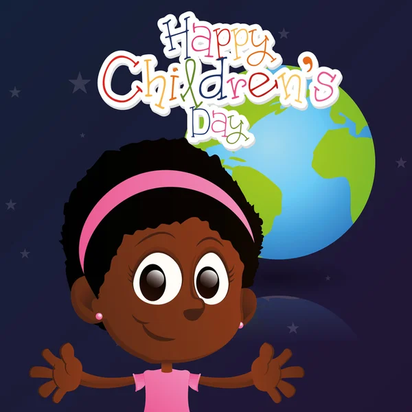 Happy children's day — Stock Vector