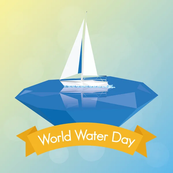 Giornata mondiale dell'acqua — Vettoriale Stock