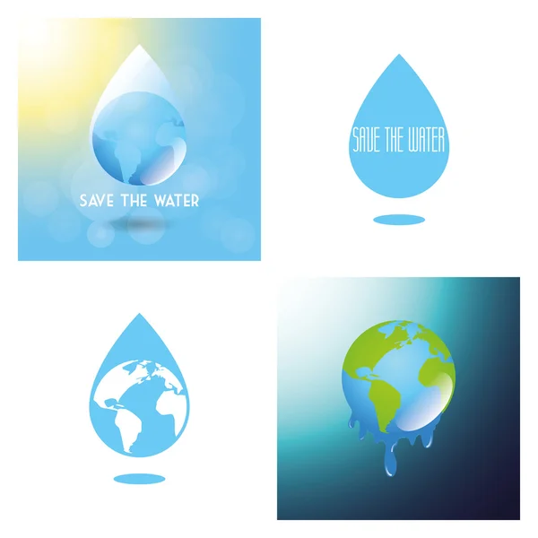 Día Mundial del Agua — Vector de stock