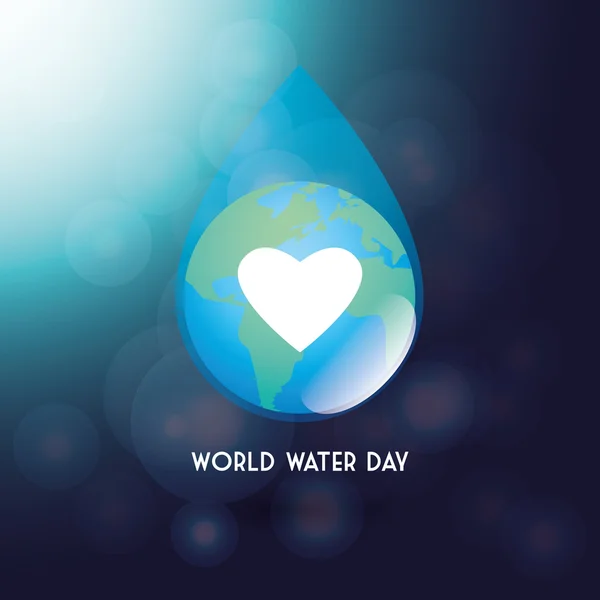 Día Mundial del Agua — Archivo Imágenes Vectoriales