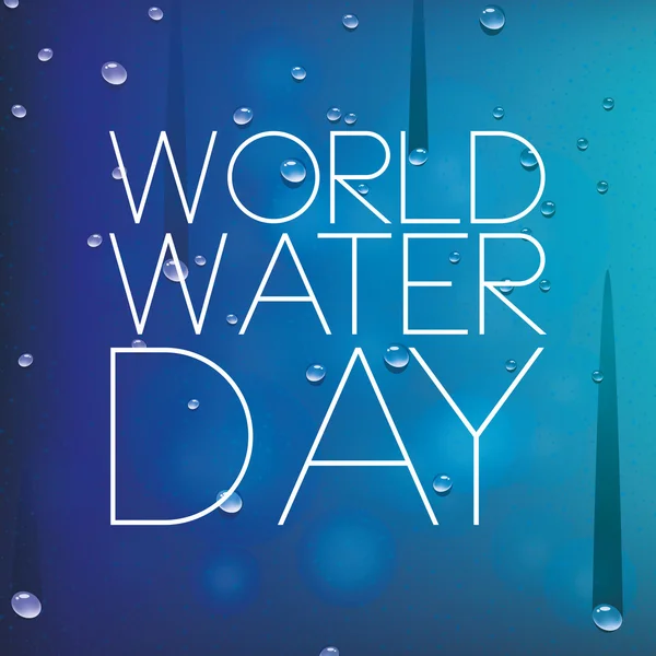 Παγκόσμια ημέρα νερού — Διανυσματικό Αρχείο
