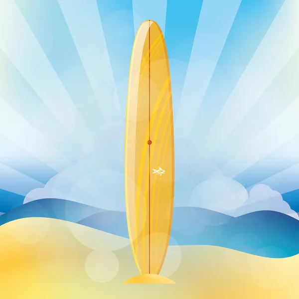 Surfbrett — Stockvektor
