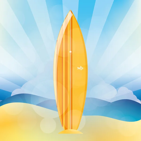 Surfplank — Stockvector