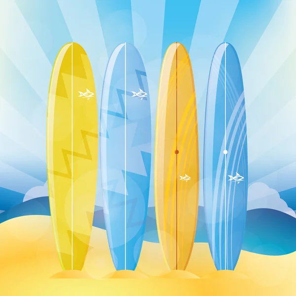 Tabla de surf — Vector de stock