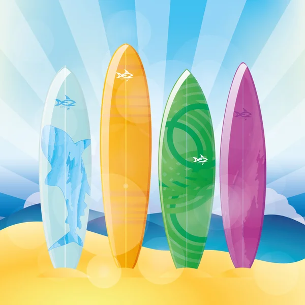 Surfboards — Stock Vector