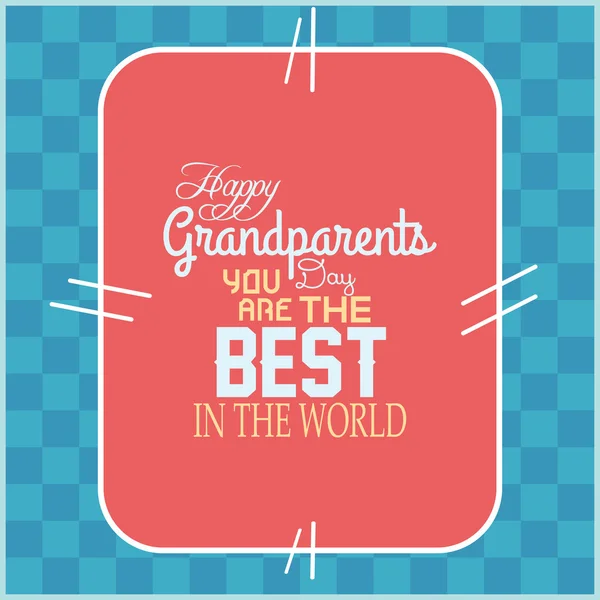 Happy grandparents' day — Stock Vector