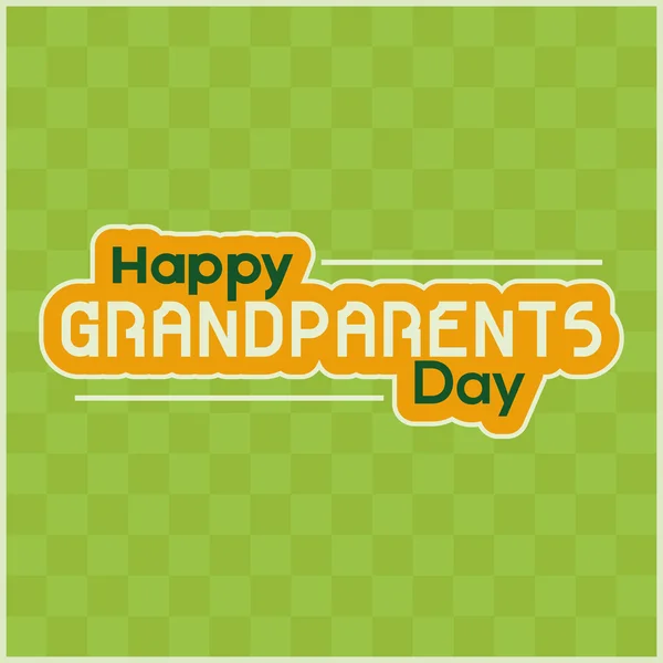 Happy grandparents' day — Stock Vector