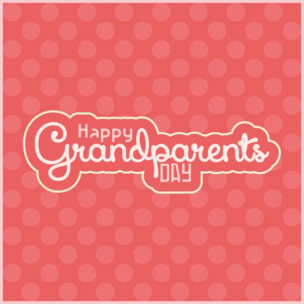 Happy grandparents' day — Stock Vector