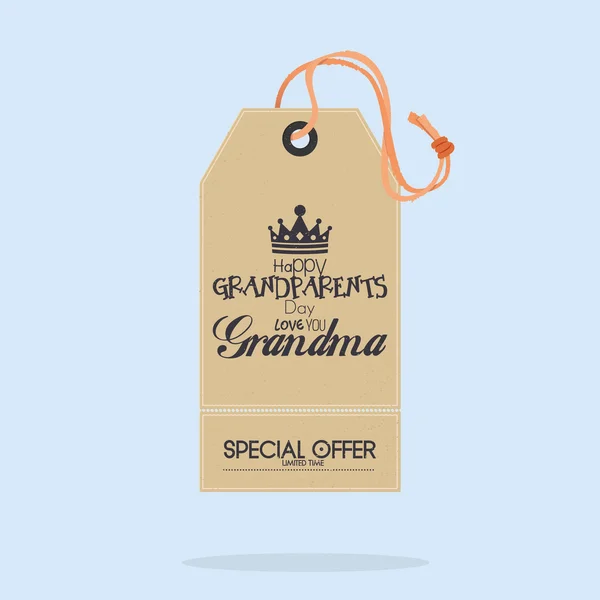 Happy grandparents' day — Stock Vector