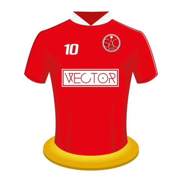 Chemise de football — Image vectorielle