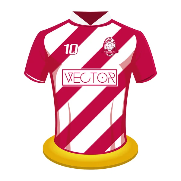 Camisa de fútbol — Vector de stock