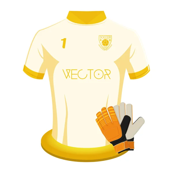 Camicia da calcio — Vettoriale Stock