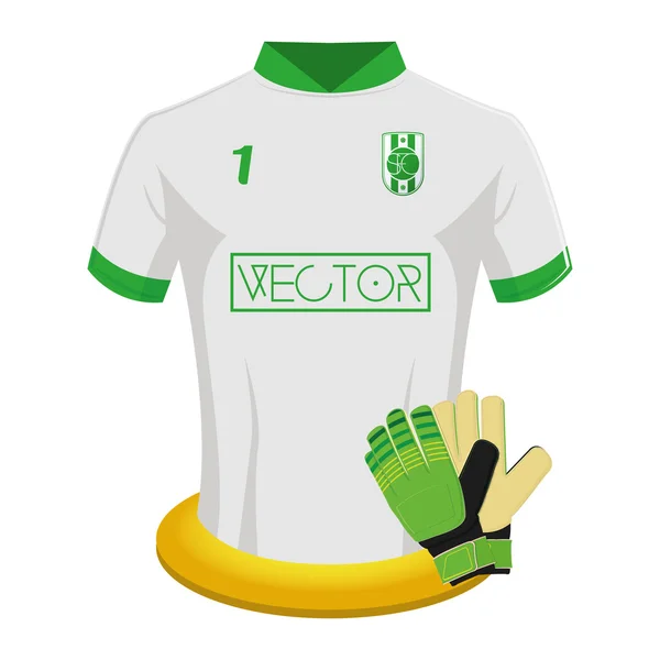 Camisa de fútbol — Vector de stock