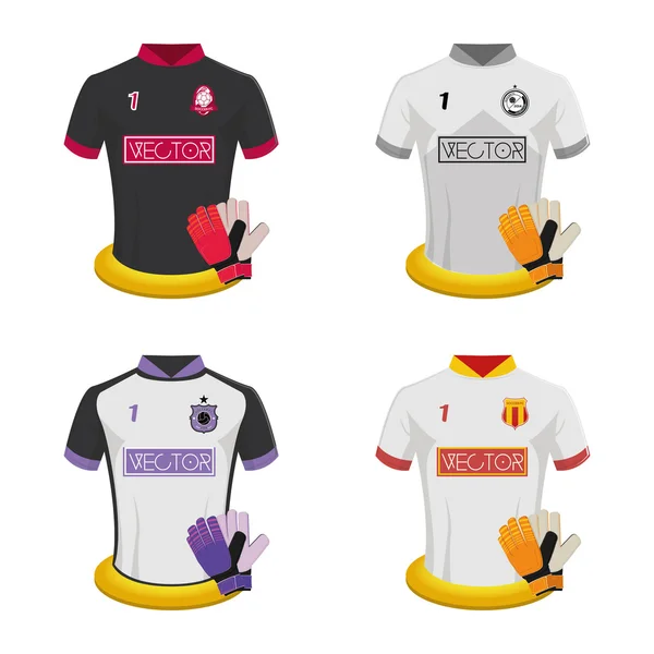 Camisa de futebol —  Vetores de Stock