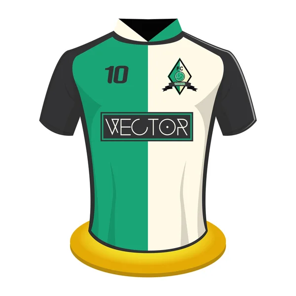 Camisa de fútbol — Vector de stock