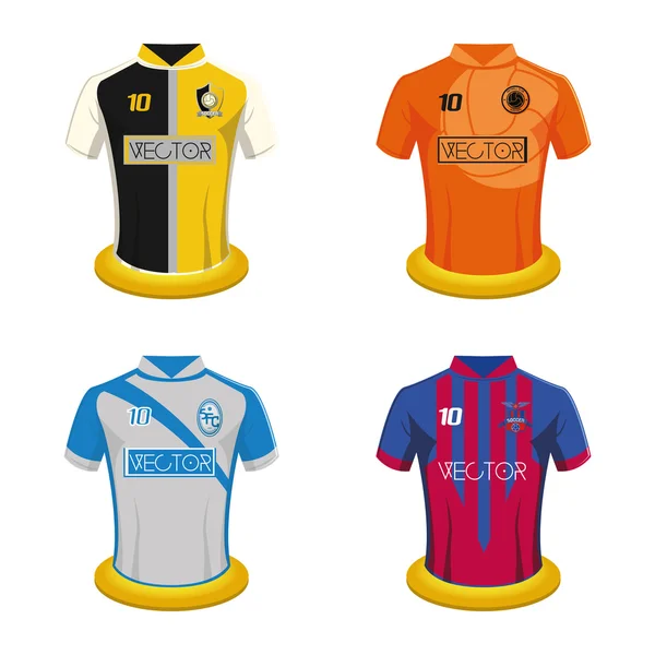 Camisa de fútbol — Archivo Imágenes Vectoriales