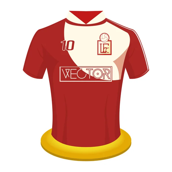 Camisa de fútbol — Vector de stock