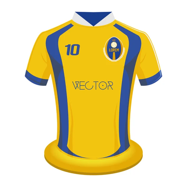 Camisa de fútbol — Vector de stock