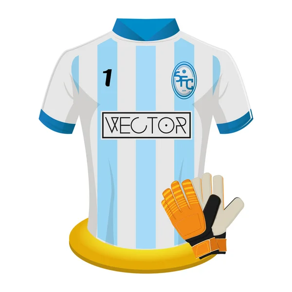 Camisa de fútbol — Vector de stock