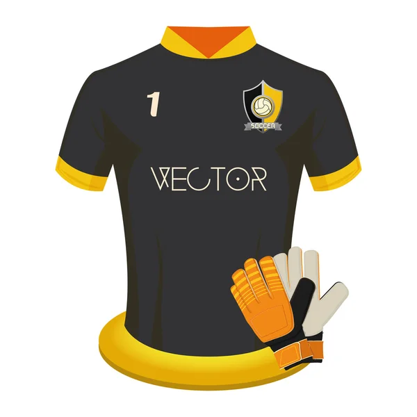 Camicia da calcio — Vettoriale Stock