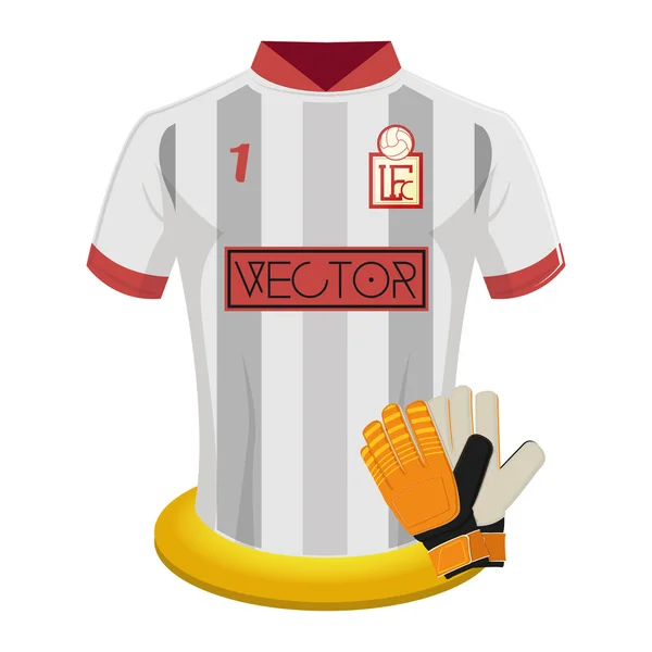 Camicia da calcio — Vettoriale Stock