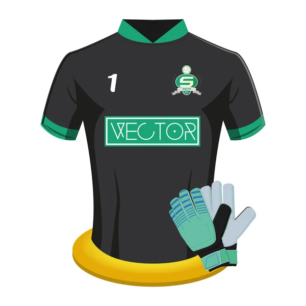 Camisa de futebol — Vetor de Stock