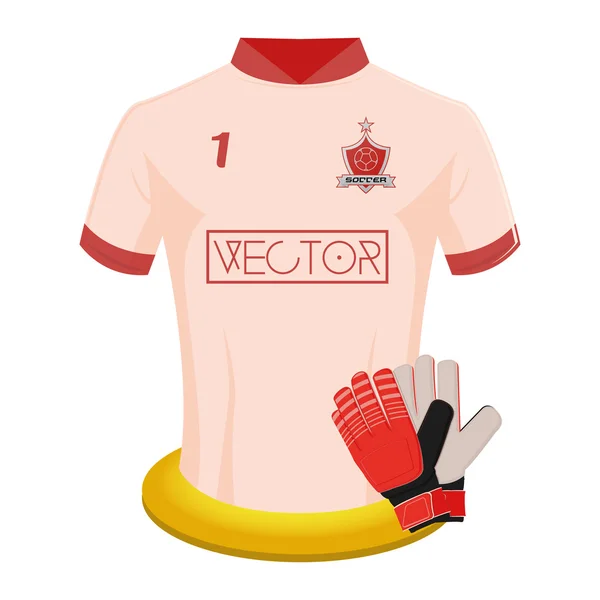 Voetbal shirt — Stockvector