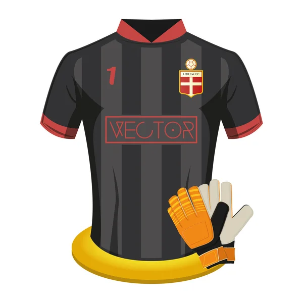 Camicia da calcio — Vettoriale Stock