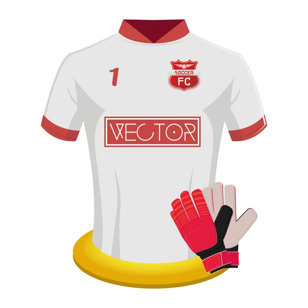 Camisa de fútbol — Vector de stock