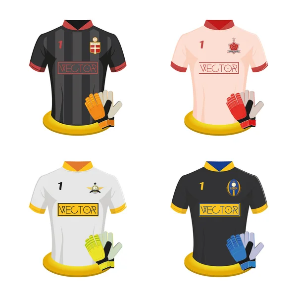 Camisa de futebol —  Vetores de Stock