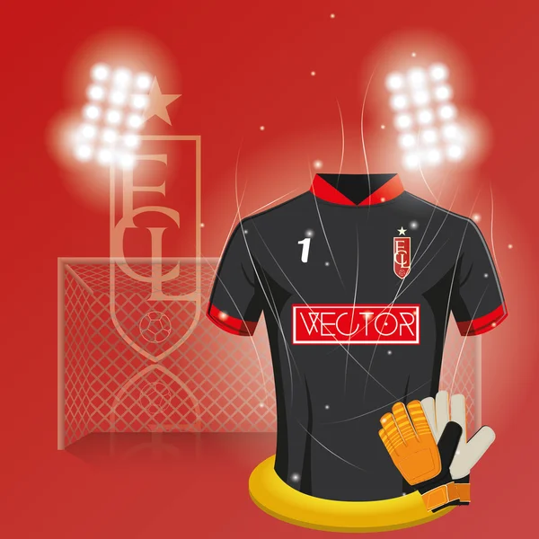 Calcio — Vettoriale Stock