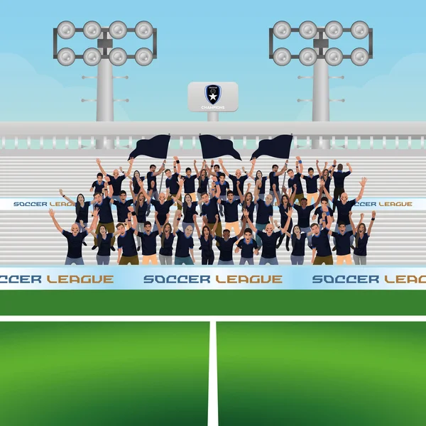 Fútbol — Vector de stock