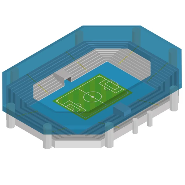 Campo deportivo vector — Archivo Imágenes Vectoriales