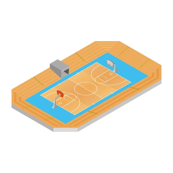 Campo deportivo vector — Vector de stock