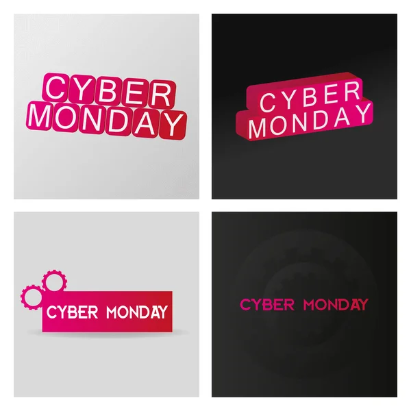 Background of Cyber Monday — Stock Vector