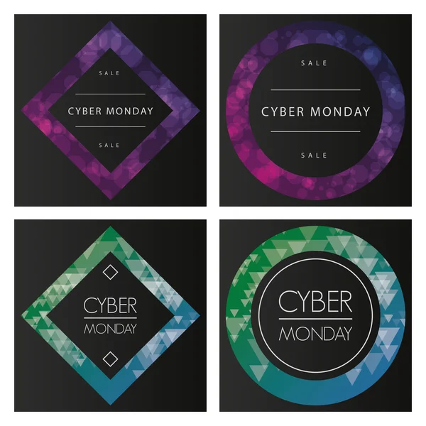 Antecedentes da Cyber Monday — Vetor de Stock