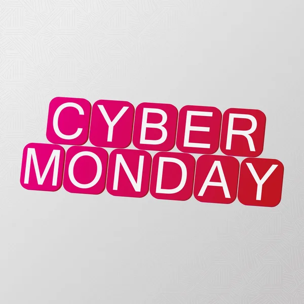 Hintergründe zum Cyber Monday — Stockvektor